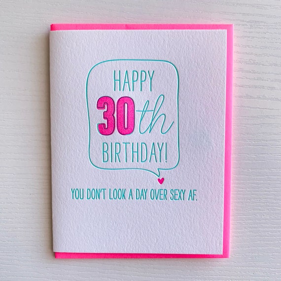 30th birthday card Funny Card for 30th birthday