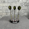 Personalized dart holder in dartboard design, space for 21 darts, dart stand, gift, leisure, modern, 3D print, birthday