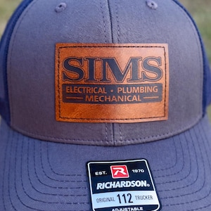 Custom Laser-Engraved Leatherette Patch — Iron-On, Multiple Shapes & Colors