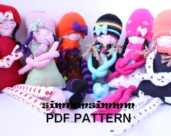 PATTERN  , Jale , the cloth doll, soft doll, rag doll,  handmade,stuffed doll