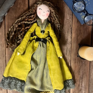 Alice  , Soft Doll, Handmade Rag Doll, Handmade Country Cloth Doll, Prairie Rag Doll ready to ship,stuffed doll