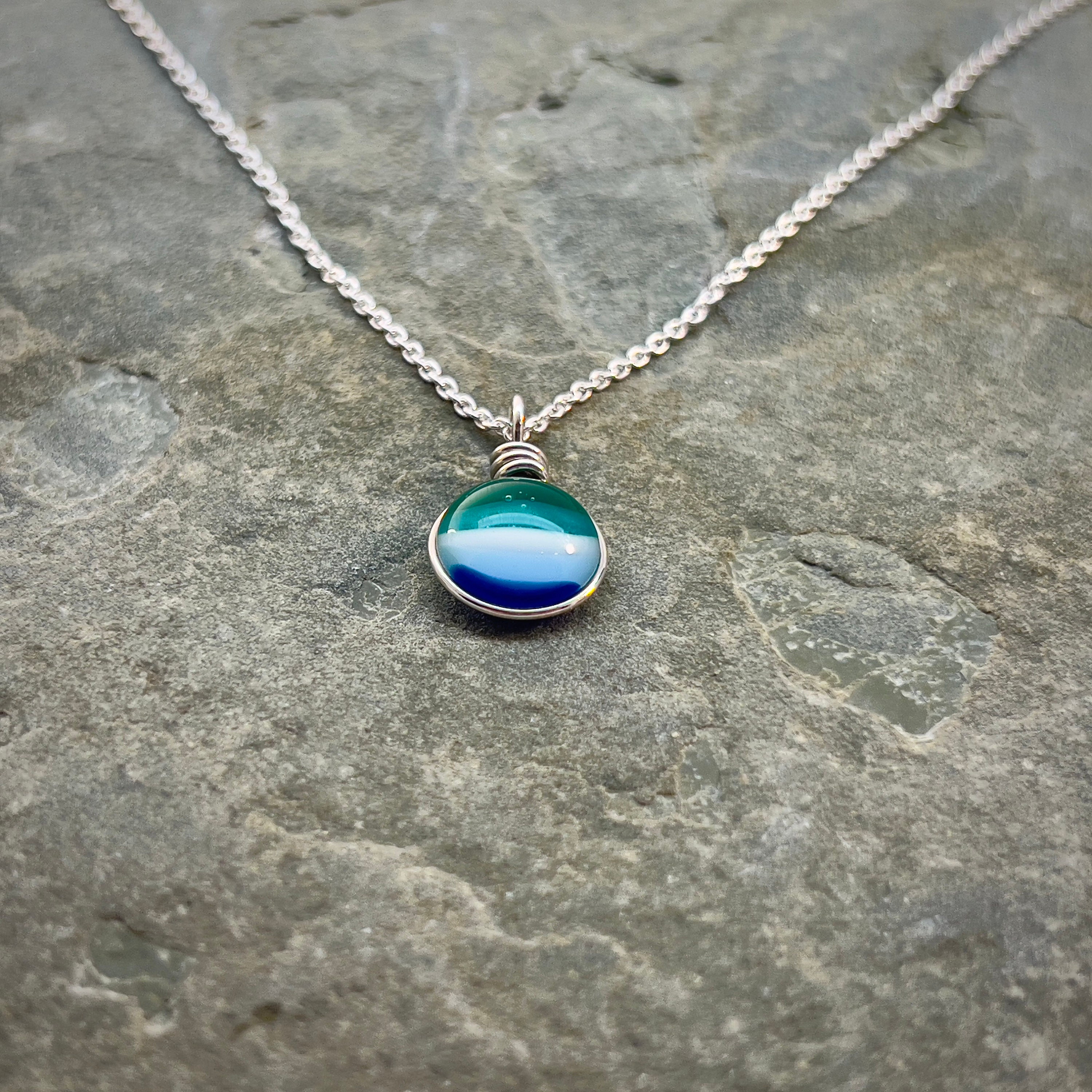 Sterling Silver Gay Male Pride Necklace Subtle Pride Jewelry, MLM 