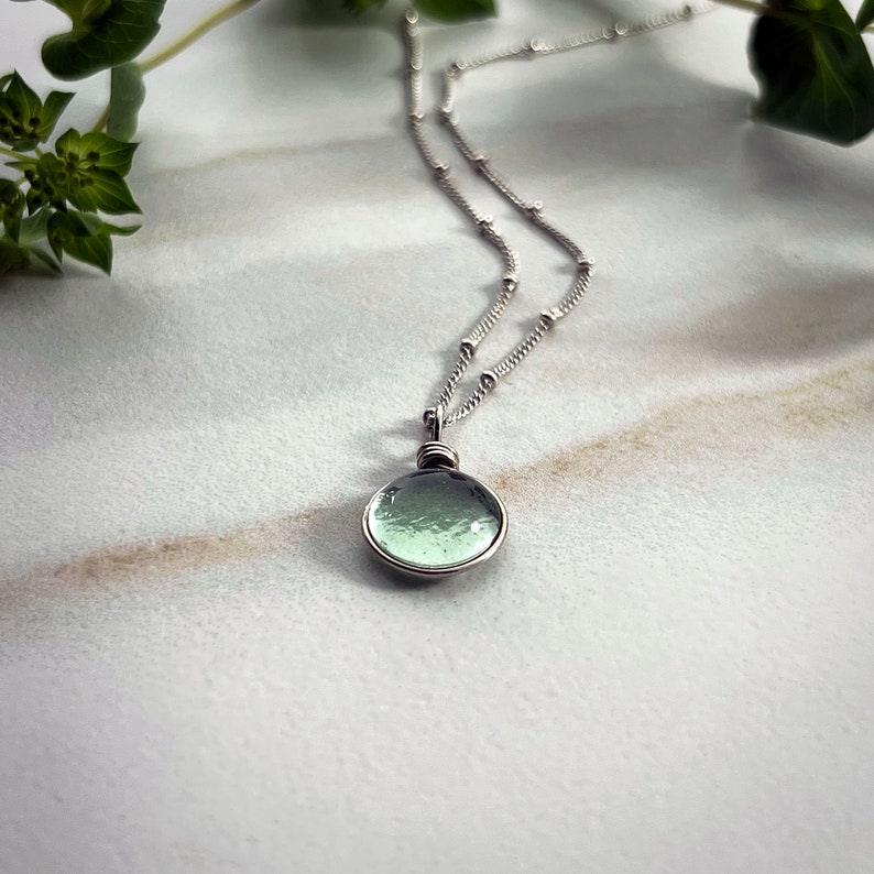 Sterling Silver Rain Drop Necklace, Aesthetic Necklace Cottagecore Jewelry, Bohemian Necklace for Women Nature Jewelry Gift for Her image 6