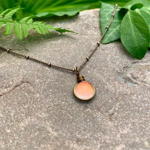 Summer Morning Rain Necklace for Women Boho Jewelry, Dainty Hippie Necklace Wanderlust Necklace Cottagecore Jewelry Nature Lover Gift