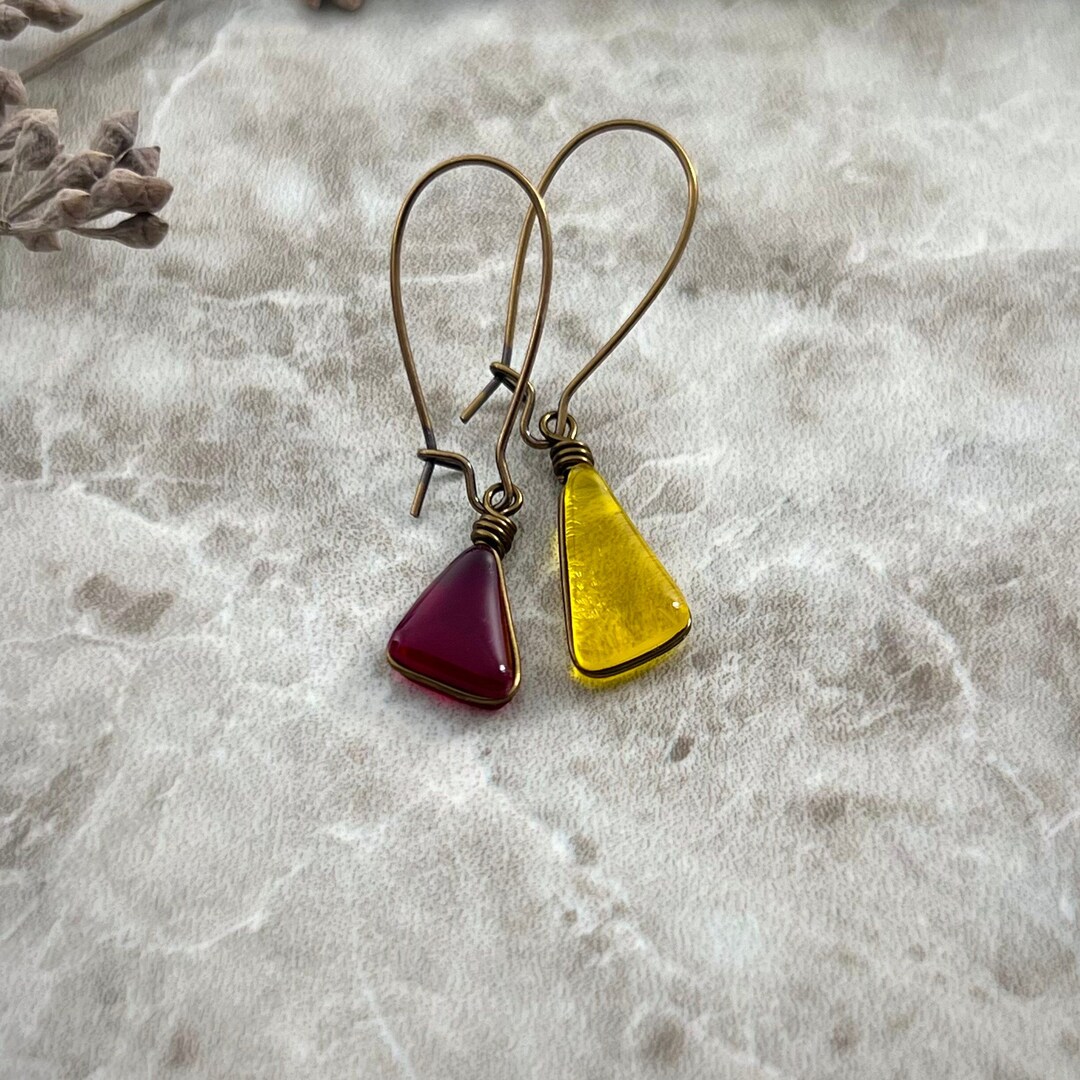 Artsy Asymmetric Edgy Earrings Fairycore Grunge Mismatch Style ...