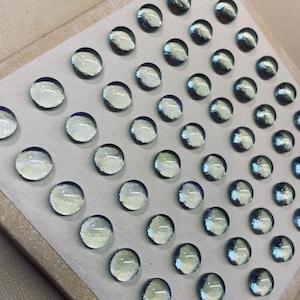 Process photo of the glass after firing it in the kiln.