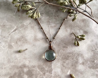 Raindrop Necklace, Dainty Boho Necklace Bohemian Necklace Aesthetic Jewelry Unique Gifts, Nature Lover Gift Necklaces for Women Gift for Her