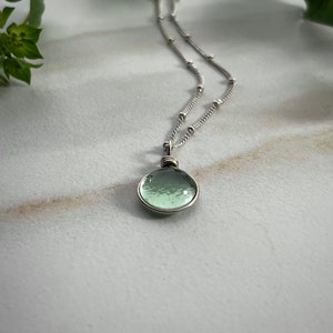 Sterling Silver Rain Drop Necklace Aesthetic Necklace - Etsy