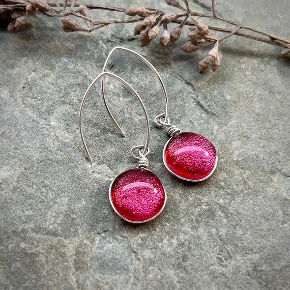 Orecchini A Goccia In Cristallo Rosa Zaffiro - Placcati Argento Sterling - Confezione Regalo Di Lusso Per Donne