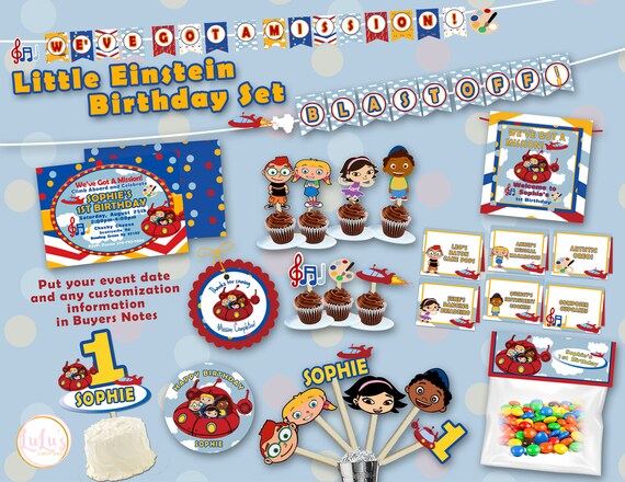 Inspired By Little Einstein Little Einstein Birthday Party Etsy