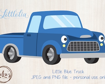 Little Blue Truck Clip Art - Little Blue Truck - Clipart - Inspired by Little Blue Truck - Little Blue Truck Birthday