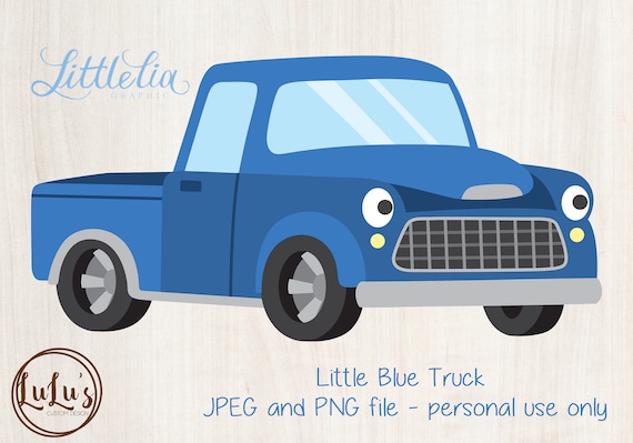 Little Blue Truck Clip Art Little Blue Truck Clipart | Etsy