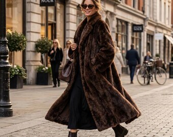 デミバフミンク 毛皮 78cm コート Demi Buff Mink ハーフ丈 Mint Canadian Demi Buff Mink Fur Coat Jacket Women Woman Size 8-10