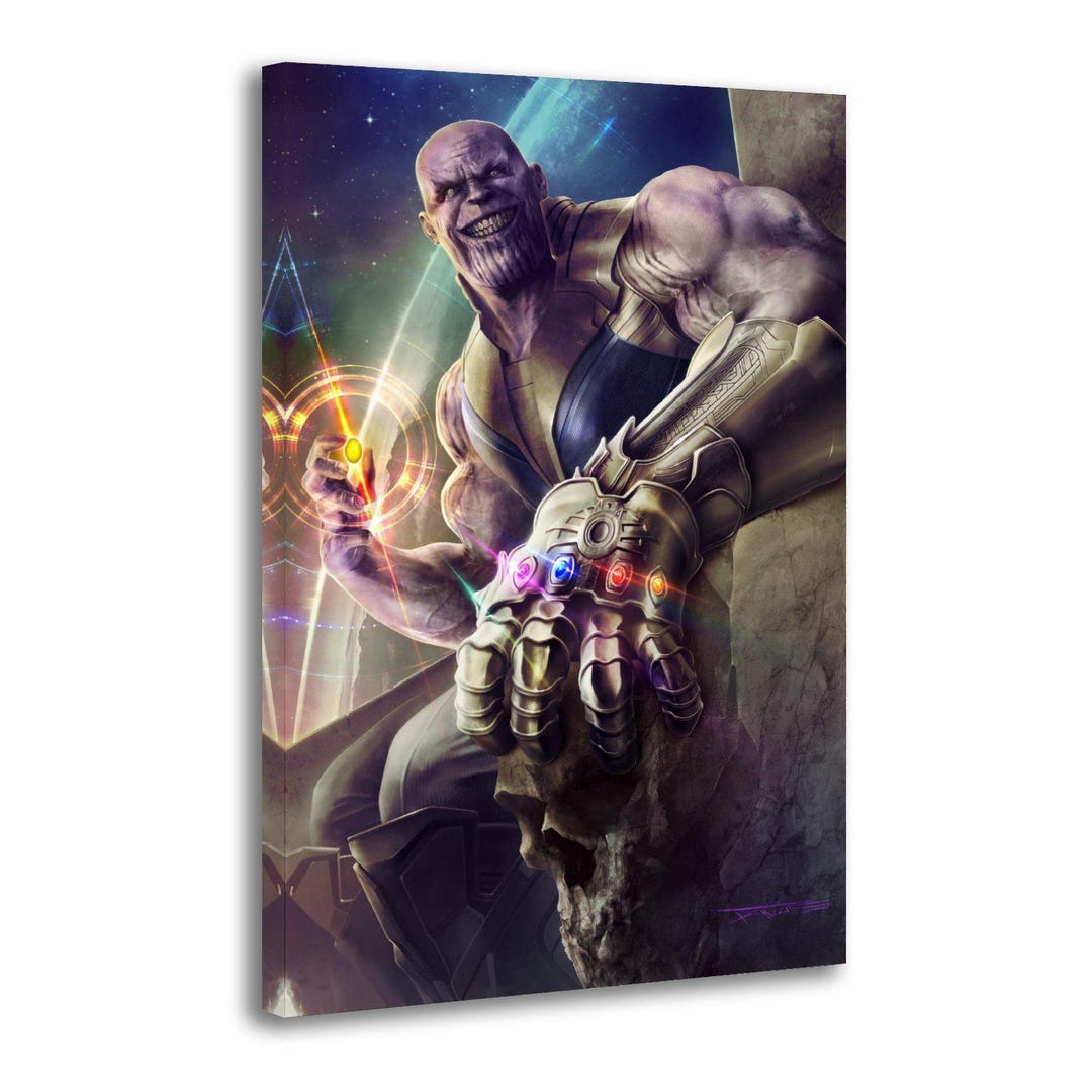 Thanos Infinity Gauntlet Canvas Print, Superheroes Wall Art - Etsy