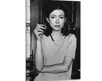 Joan Didion Retro Painting On Canvas Wall Art Poster Picture Print Living Room Walls Decor