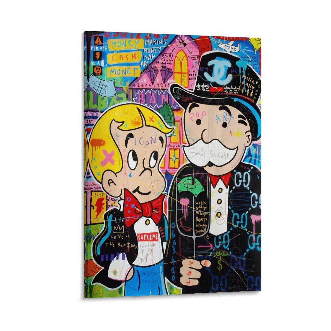 Monopoly Man Druck: Alec Monopoly, Ritchie Rich Decor - Etsy.de