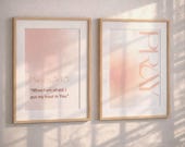 Neutral Christian Wall Art Set of 2 Prints | Bible Verse Printable | Psalm 56:3 Scripture Art | Minimalist Faith Decor | Digital Download