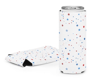 Enfriador de latas del 250 aniversario de EE. UU. | Funda para latas del 4 de julio (tamaño regular y delgado) | Regalo patriótico del 250 aniversario | Día de la Independencia