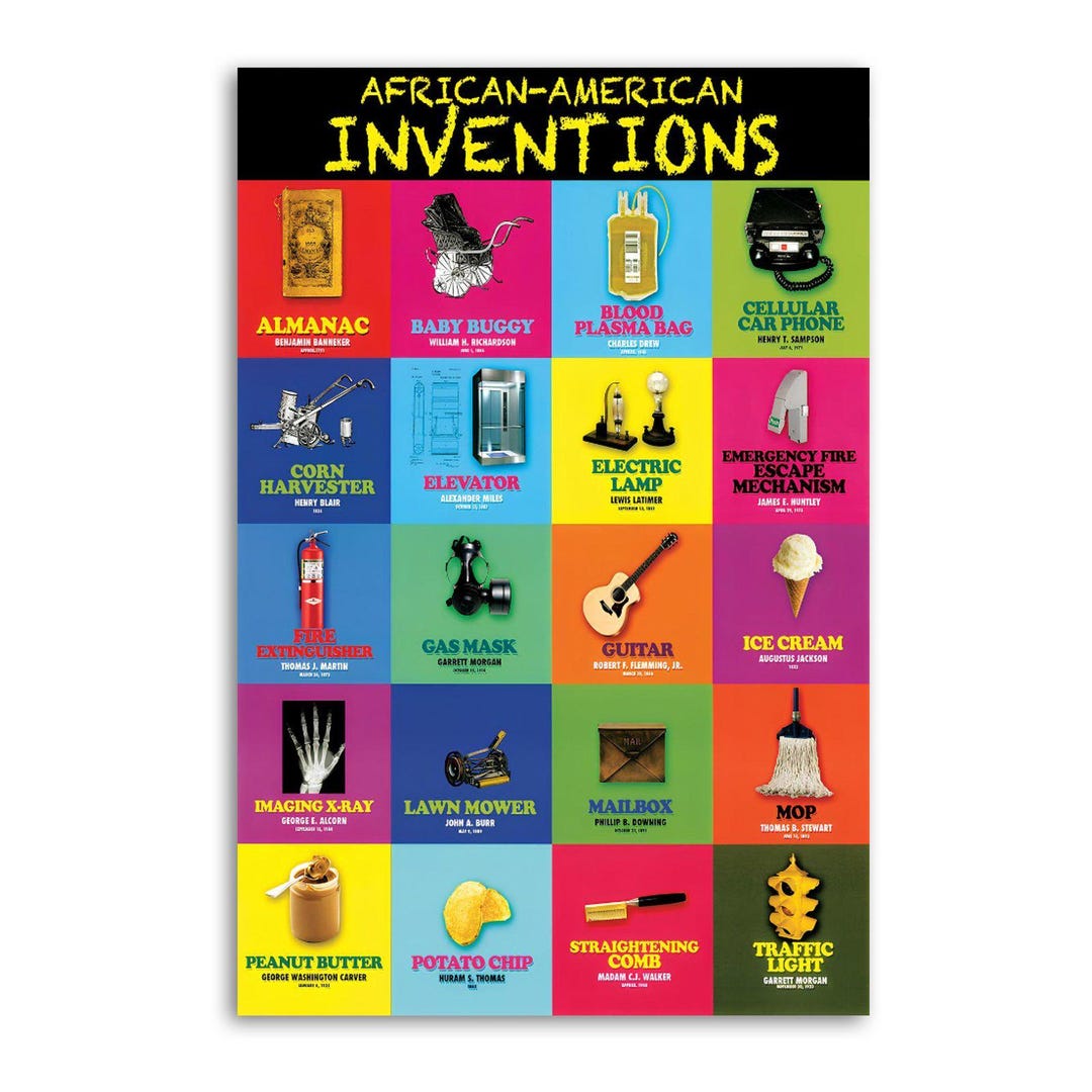Black Inventors Poster | African American Inventions Art Print - Etsy