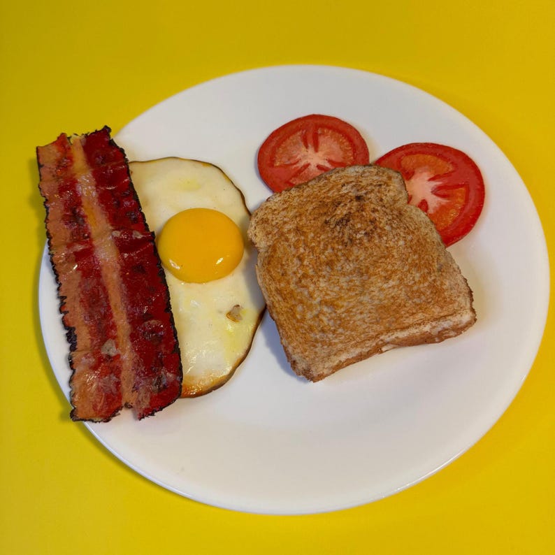 Realistic Toast Slice Fake Food Prop – Artificial Breakfast Bread - Etsy