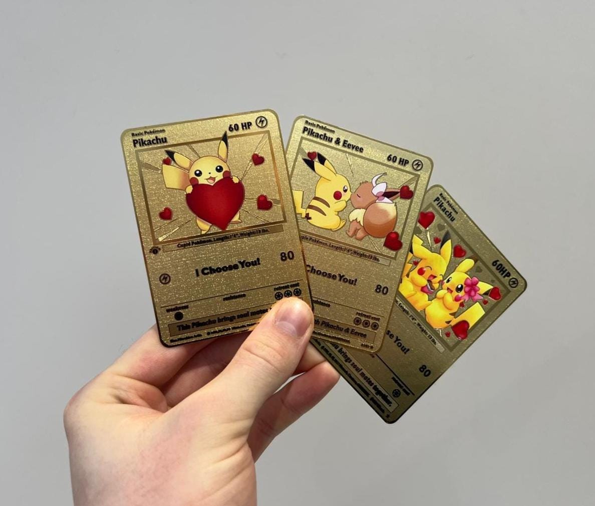 Gold metal pokemoncard - Etsy 日本