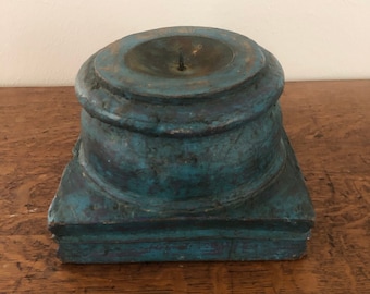 Vintage Wood Architectural Salvage Riser Block for Pillar Candle