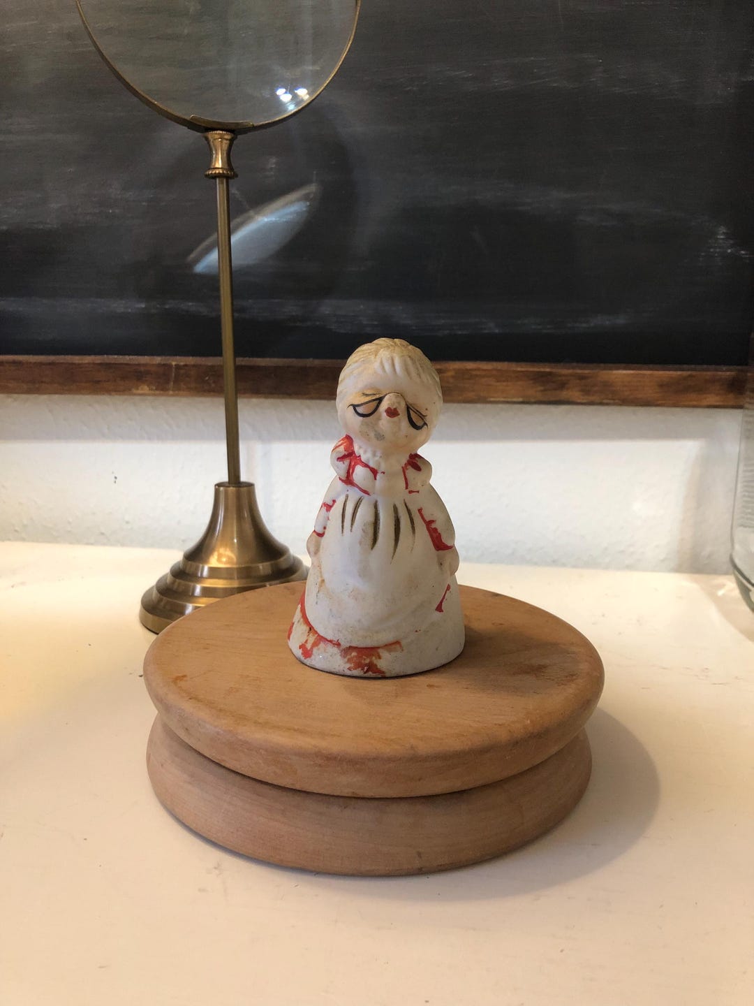 Vintage Porcelain Grandmother Grandma Mrs. Claus Ringing Bell - Etsy