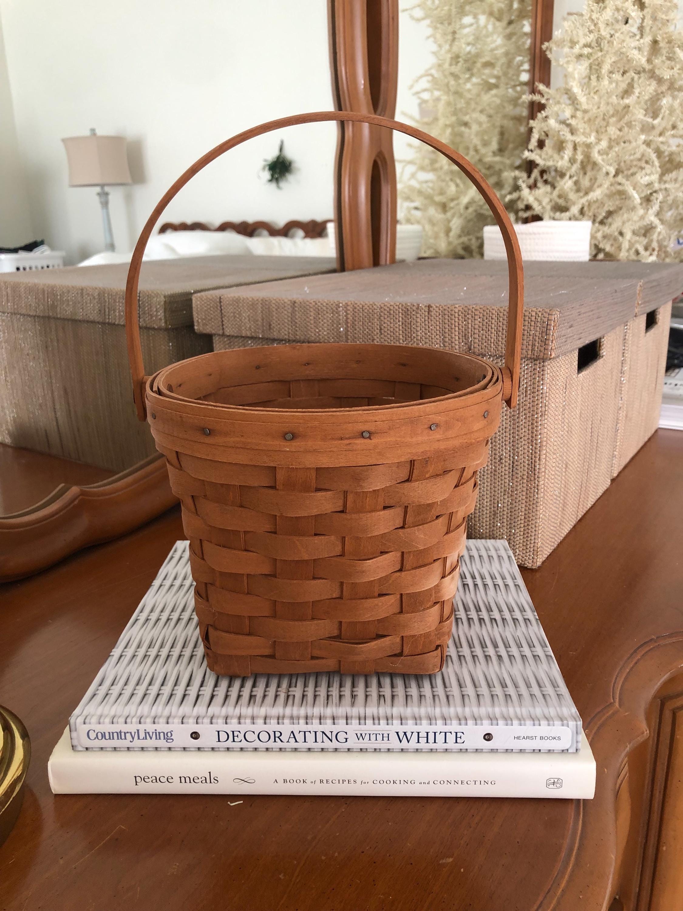 Vintage Longaberger Adjustable Handle Basket Dated 1988 - Etsy