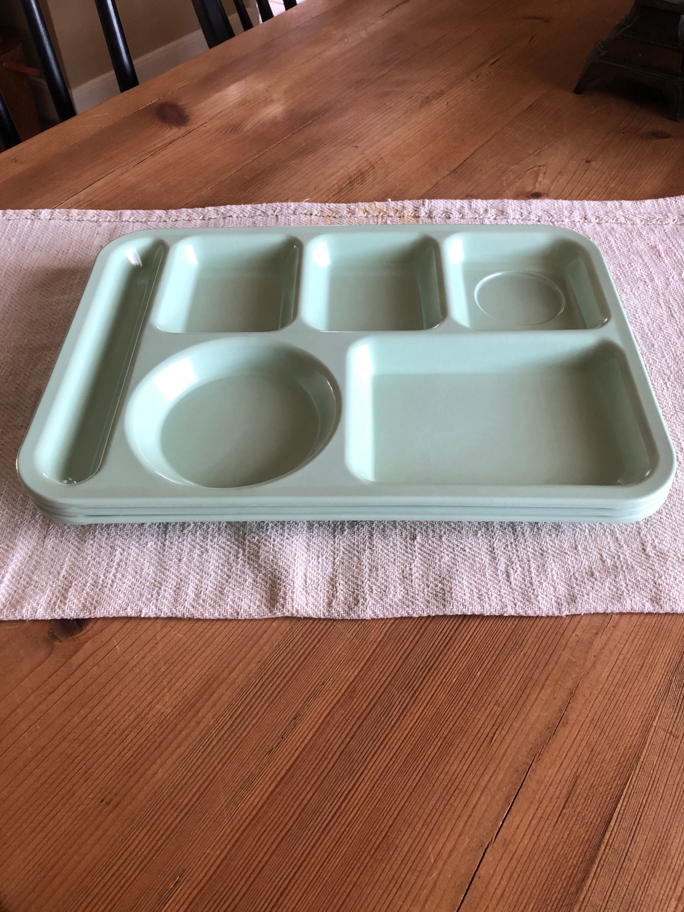 Vintage Cafeteria Trays, Silite School Lunch Trays, Blue Pink