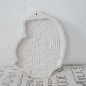 Vintage Longaberger Peace Stoneware Cookie Mold Stamp 1993
