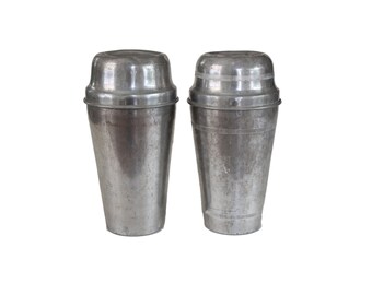 Vintage Ovaltine Aluminum Shaker Set of 2