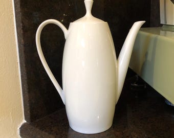 Vintage Arzberg Porcelain Coffee Pot 50s - 60s Midcentury Design