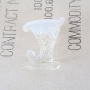 Vintage Fenton Glass French Opalescent Small Hobnail Bud Vase