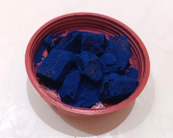 Piedra de rocas de Nila azul natural marroquí para el cuidado de la piel / حجر النيلة الزرقاء المغربية