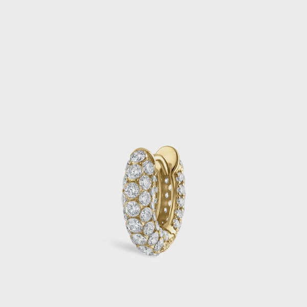 Gouden Pavé Lab Grown diamanten ring, sierlijke clicker helix kraakbeen Daith piercing oorbel cadeau