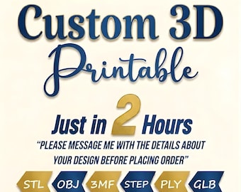 Custom 3D Design Service for 3D Printing | Personalized CAD Modeling from Image or Sketch | Professional STL Files for Inventors & Hobbyists