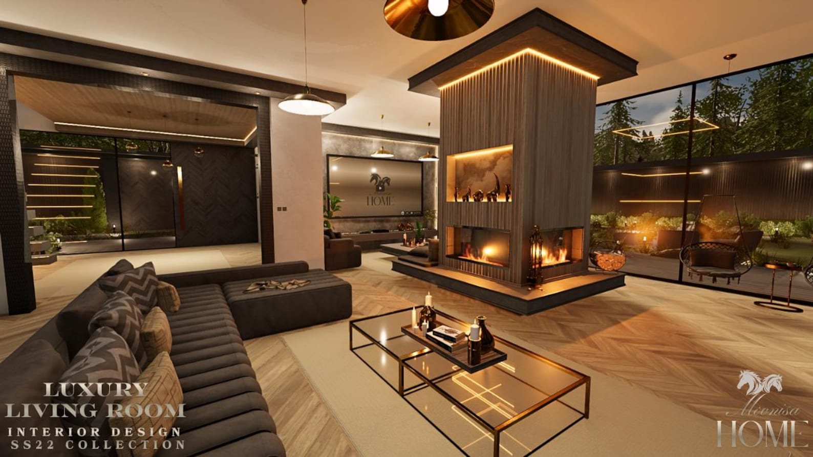 Modern Luxury Living Room Interior Design Pack (digital Download) - Etsy