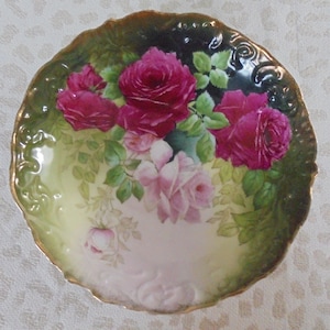 Beautiful Vintage Bavaria Hand Painted Porcelain Bowl, Made in Germany