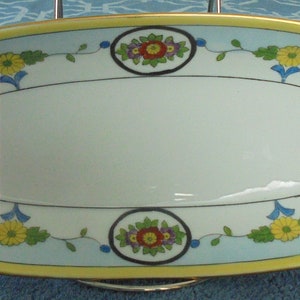 Noritake Hand Painted Vintage Celery/Relish Dish