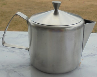 Vintage Stainless Steel Tea Pot by Tudor Knight, Made in England