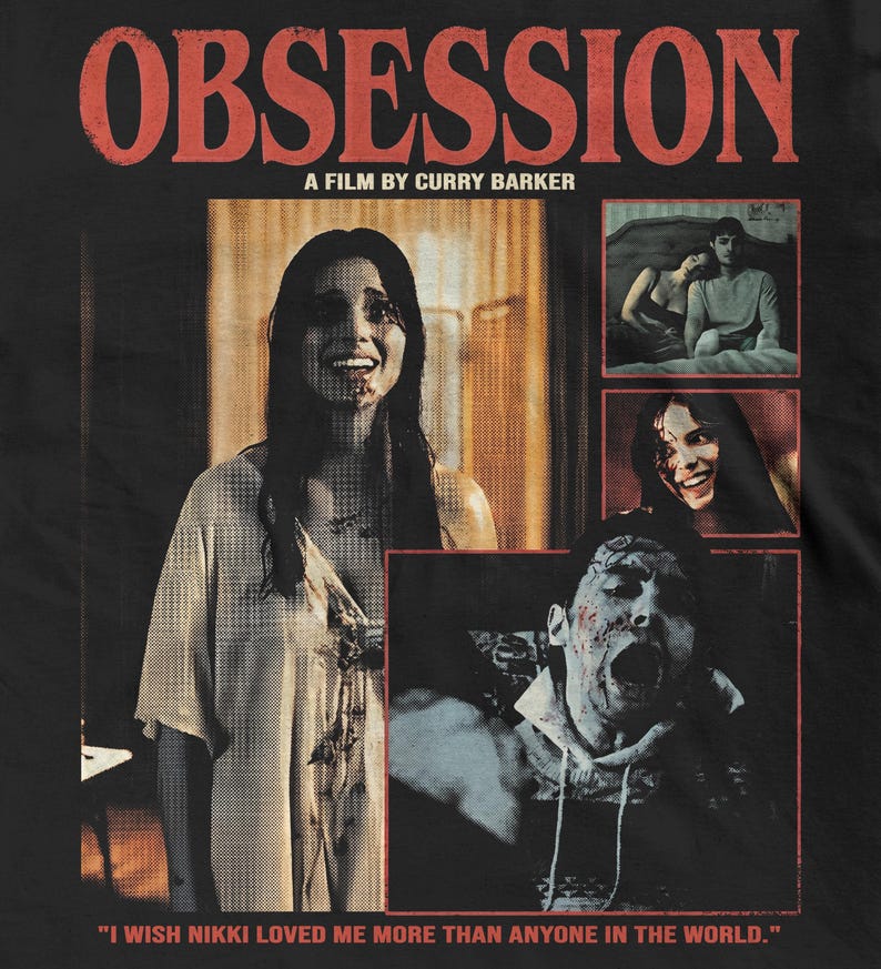 Obsession Movie Shirt, Vintage Gothic Horror Tee, 2026 Thriller Film Lover Gift image 3