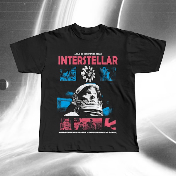 Interstellar Movie Graphic Tee | Christopher Nolan Sci-Fi Space T-Shirt