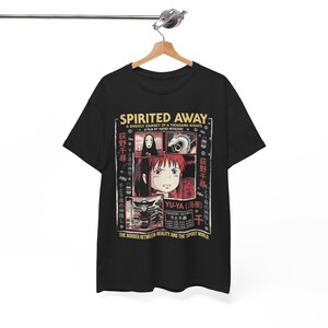 Chihiros Reise ins Zauberland T-Shirt | Miyazaki Anime Film Shirt, Retro japanisches Kino T-Shirt Bild 5