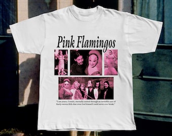 Pink Flamingos Graphic Tee, Divine John Waters Cult Film Shirt