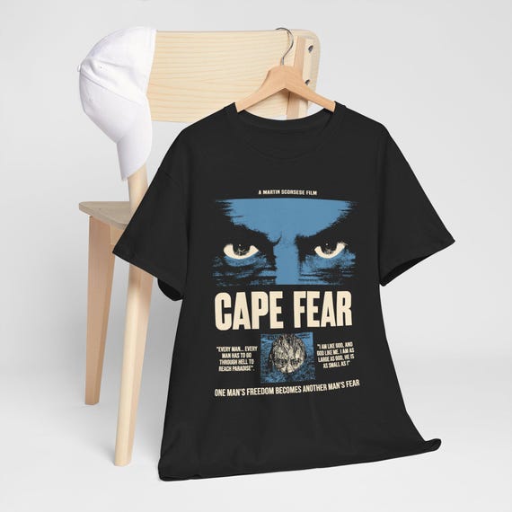 Cape Fear 1991 T-shirt, Robert De Niro Max Cady, Martin Scorsese