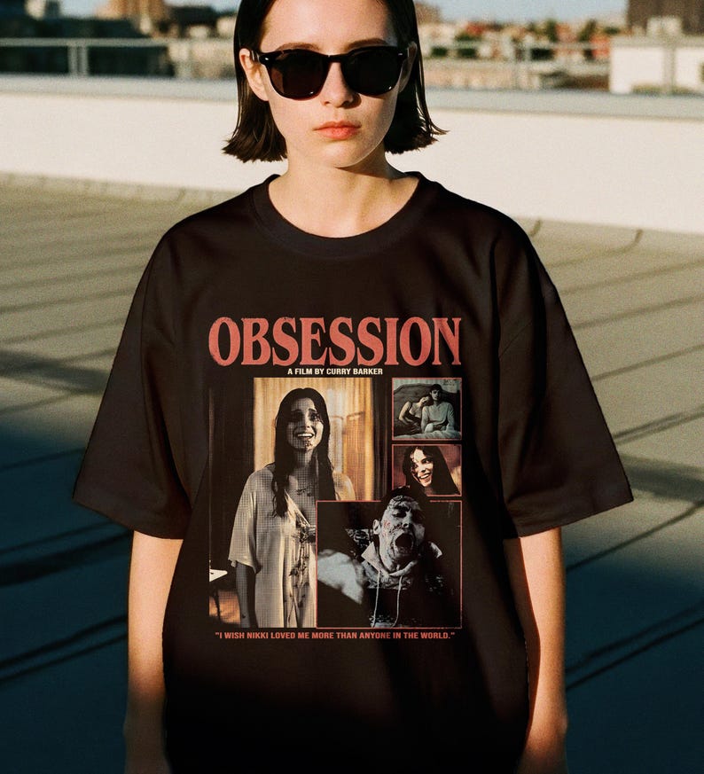 Obsession Movie Shirt, Vintage Gothic Horror Tee, 2026 Thriller Film Lover Gift image 2