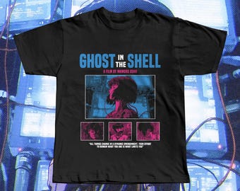 Ghost in the Shell 1995 T-Shirt, Major Kusanagi Cyberpunk Anime T-Shirt