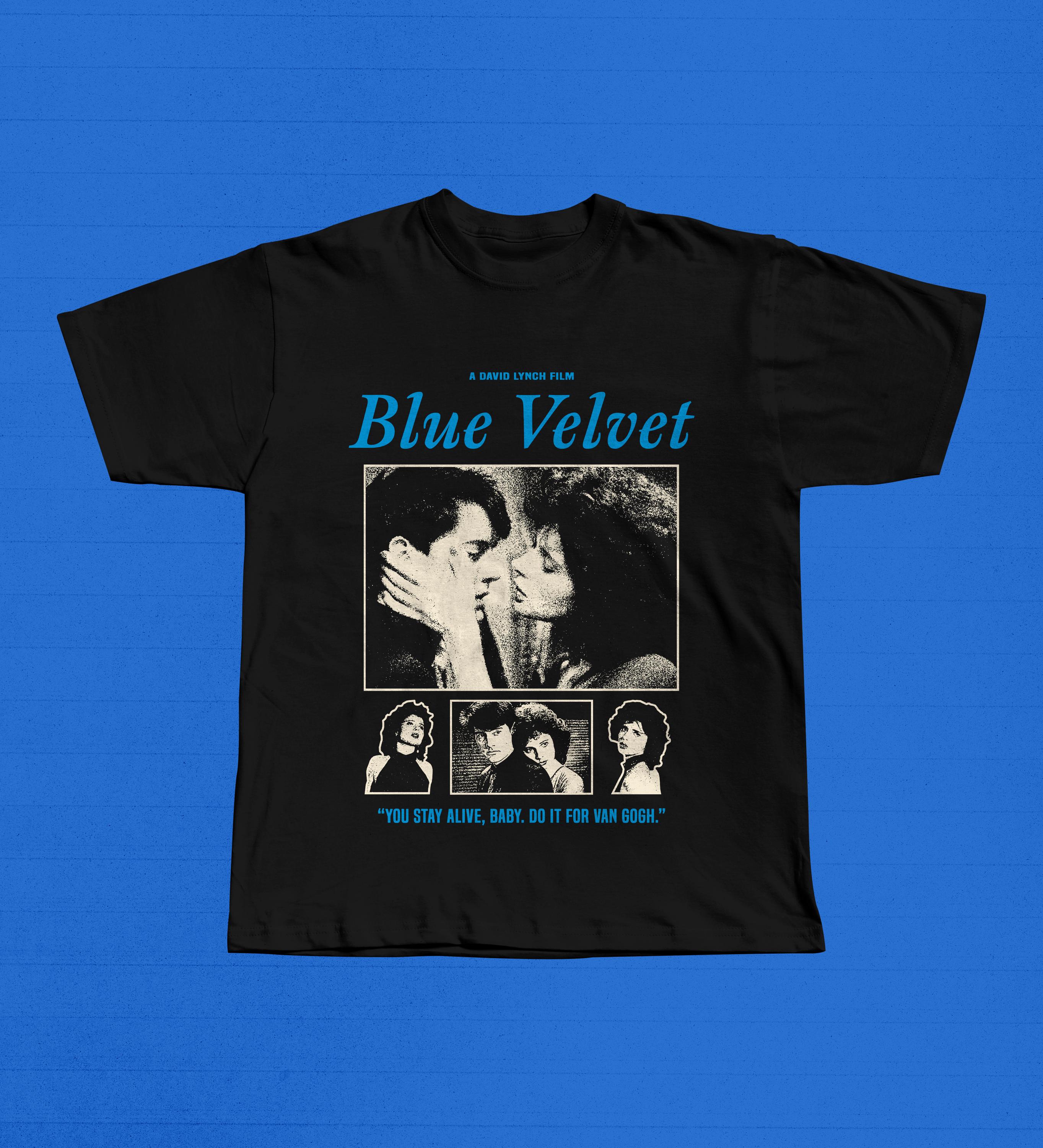 Blue velvet t shirt vintage - Etsy 日本