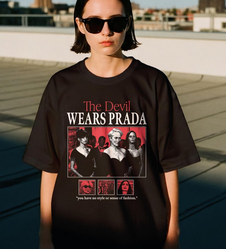 The Devil Wears Prada Shirt, Vogue Fashion Comedy, Meryl Streep Anne Hathaway Movie Tee image 3