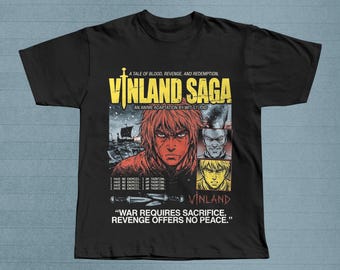 Vinland Saga Thorfinn Viking T-Shirt, Wit Studio Anime Manga Grafik-T-Shirt
